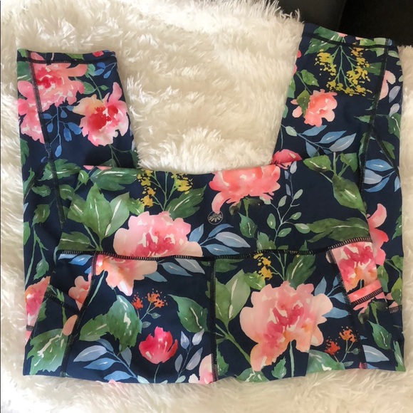 Senita Athletics High Waisted Capri - Bloom - Picture 2 of 8